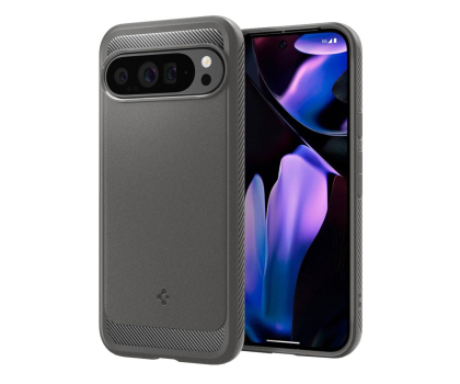 Etui / obudowa na smartfona Spigen Rugged Armor do Google Pixel 9 Pro XL Marble Grey